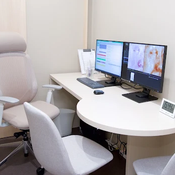 JUN CLINIC 横浜のシミ取りを受ける前の診察室