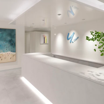 Y CLINICのシミ取りを受ける前の受付