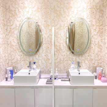 TCB東京中央美容外科 池袋駅前院の豊胸手術を受けた後のパウダールーム