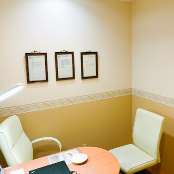 共立美容外科 岡山院の豊胸手術を受ける前のカウンセリングルーム