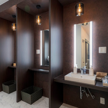 河田外科形成外科の豊胸手術を受けた後のパウダールーム