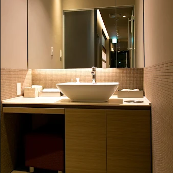 聖心美容クリニック 東京2院ののクマ取りを受けた後のパウダールーム