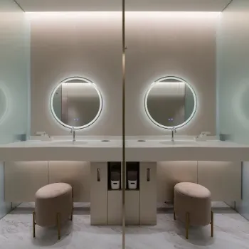 高須クリニック 全国5院のフォトフェイシャルを受けた後のパウダールーム