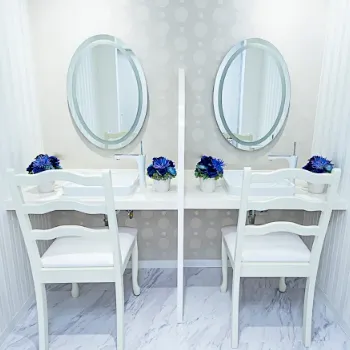 TCB東京中央美容外科 全国1院のフォトフェイシャルを受けた後のパウダールーム