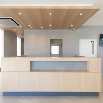 みあけ皮ふ科のフォトフェイシャルを受ける前の受付