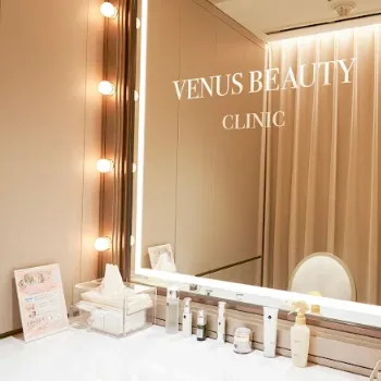 V clinic 銀座院のフォトフェイシャルを受けた後のパウダールーム