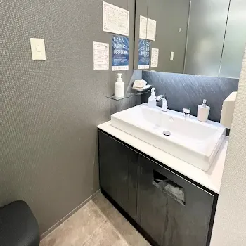 聖心美容クリニック 大阪院のフォトフェイシャルを受けた後のパウダールーム