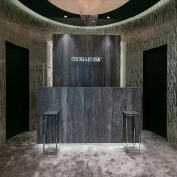 セシリアクリニックのフォトフェイシャルを受ける前の受付