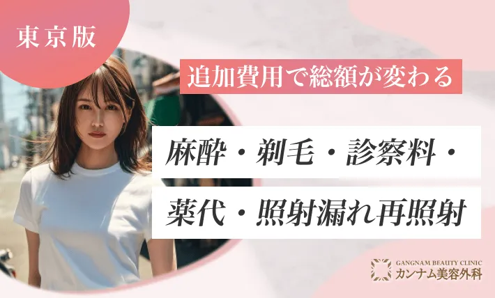 追加費用で総額が変わる｜麻酔・剃毛・診察料・薬代・照射漏れ再照射
