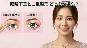 眼瞼下垂と二重整形はどっちがいい？違い・費用・保険適用を徹底解説